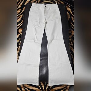 New Without Tag 70'S Flare Size 6R from EXPRESS White Flare Jeans